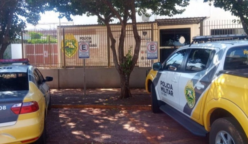 Homem é preso após espancar filho adolescente em via pública de Palotina