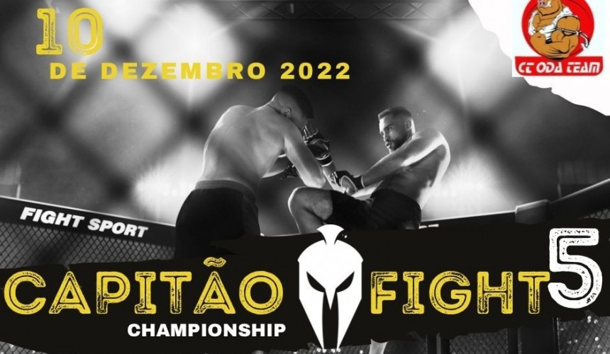 Quinta edição do Capitão Fight acontecerá no dia 10 de dezembro em Capitão