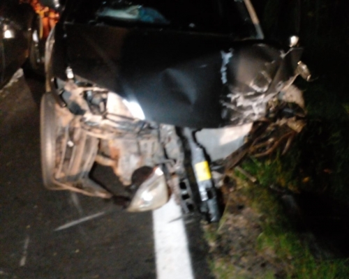 Colisão envolve três carros na PR-471 e deixa feridos entre Salto do Lontra e Nova Prata do Iguaçu