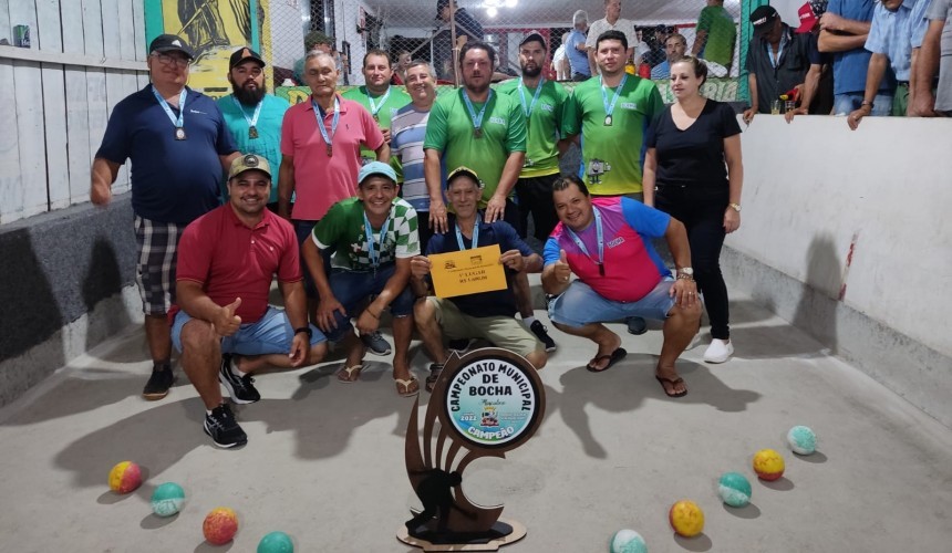 Cancha do Paquinha vence o Campeonato Municipal de Bocha de Capitão