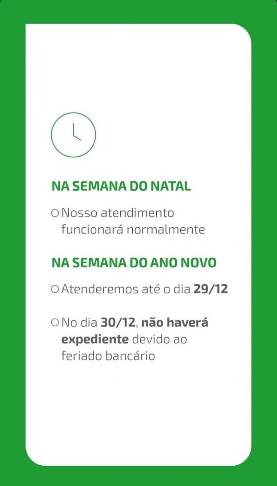 Feriados de fim de ano alteram atendimento na Agência Sabesp