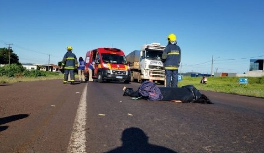 Mulher morre vítima de atropelamento na PRc-467 em Cascavel
