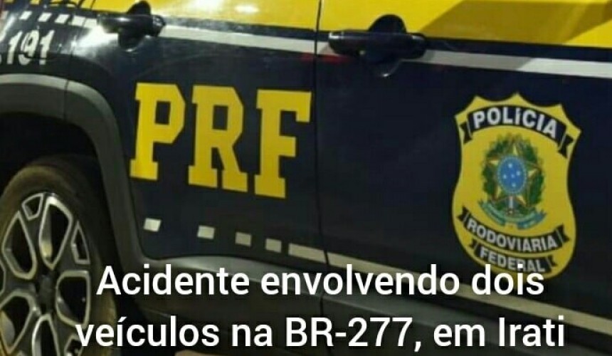 Acidente envolvendo veiculo de Capitão é registrado na BR-277, em Irati