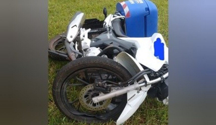 Homem furta motocicleta, se envolve em acidente e é removido em estado grave a hospital de Francisco Beltrão