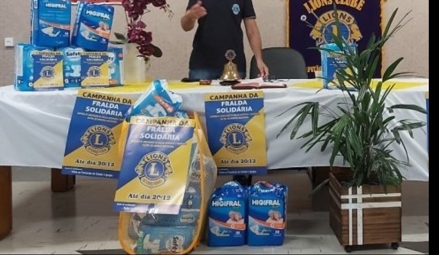 Lions Club de Capitão lança a 4ª Edição da Campanha Fralda Solidária