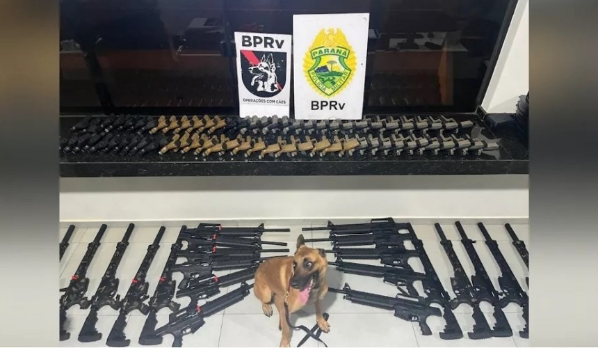 BPRv faz maior apreensão de armas da história no Paraná