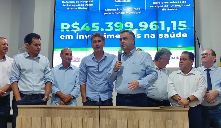 Estado libera R$ 45 milhões para investimentos em saúde a 25 municípios da região de Cascavel
