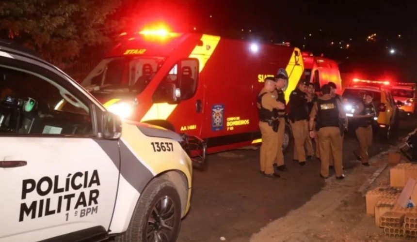 Homem é baleado após pular muro de casa em Ponta Grossa