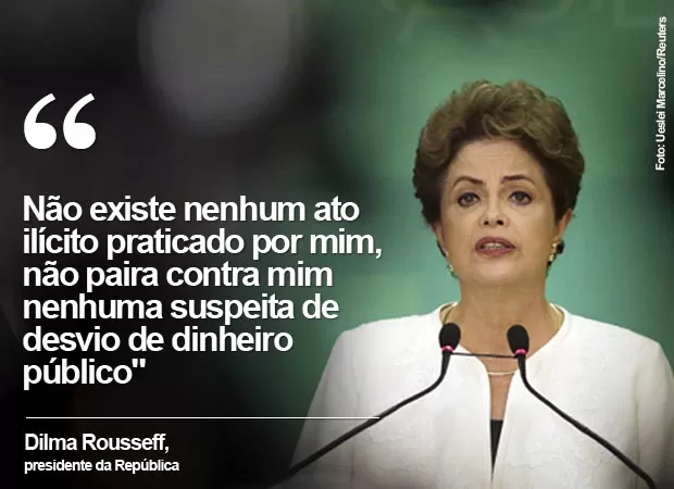 Dilma diz que recebeu com indignação abertura de processo de impeachment