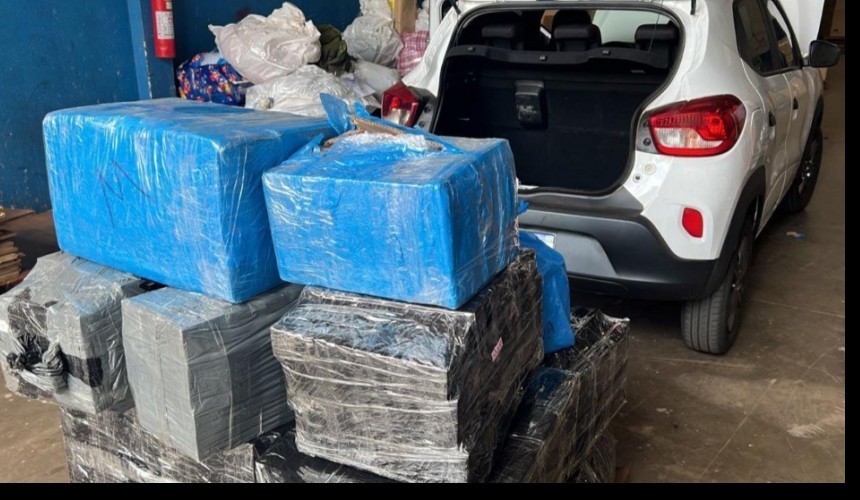 Veículo com mais de R$ 129 mil em mercadorias importadas é retido em São Miguel do Iguaçu