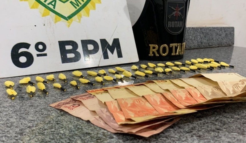 Mulher é presa com 45 buchas de cocaína em Matelândia