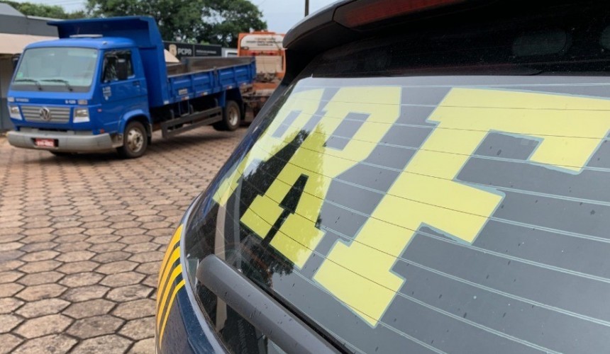 Caminhão roubado em Lindoeste é recuperado pela PRF