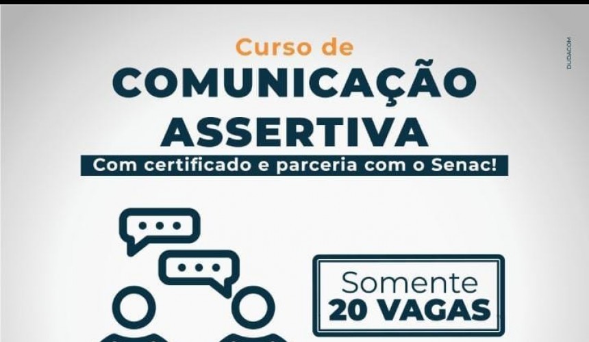 Abertas as inscrições para o Curso de Comunicação Assertiva em Capitão