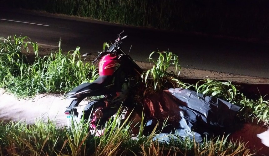 Morador de Capitão morre após queda de moto na BR-163 em Santa Lúcia