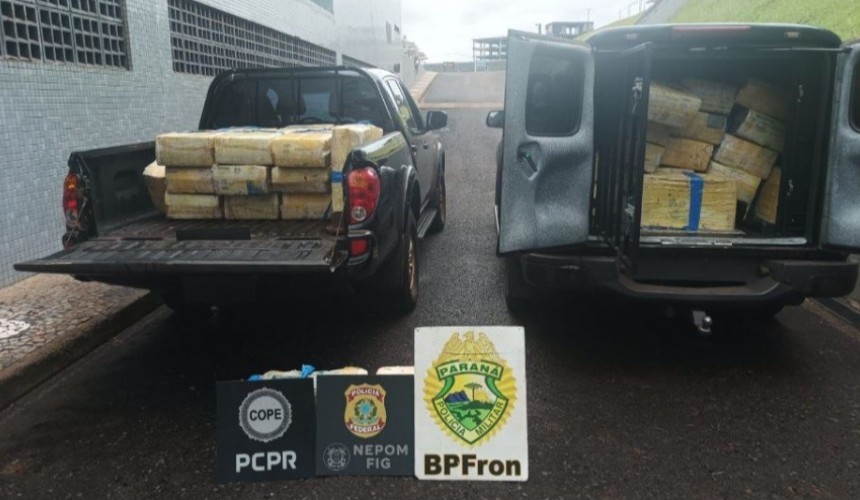 Ação conjunta apreende quase uma tonelada de maconha em Santa Helena