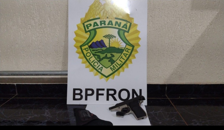 BPFRON apreende arma de fogo em Capitão