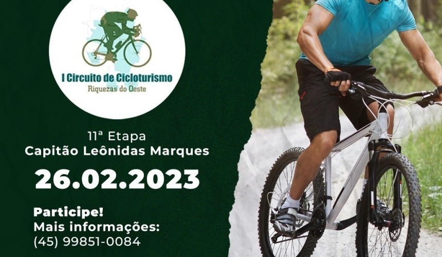 Etapa de Capitão do Circuito de Cicloturismo ‘Riquezas do Oeste’ vão até o dia 24; A etapa deve ter recorde de participantes