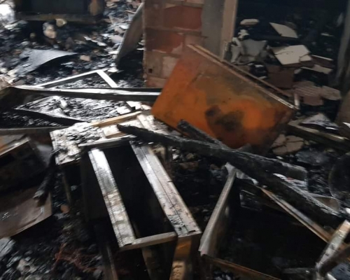 Fogo destrói escritório da ABS Carrocerias em Capitão