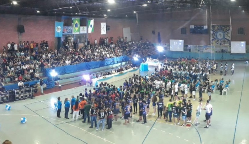 Jogos Abertos Municipais de Capitão tem Ginásio Lotado na abertura Oficial