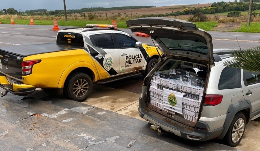 Adolescente é apreendido com cigarros em Perobal