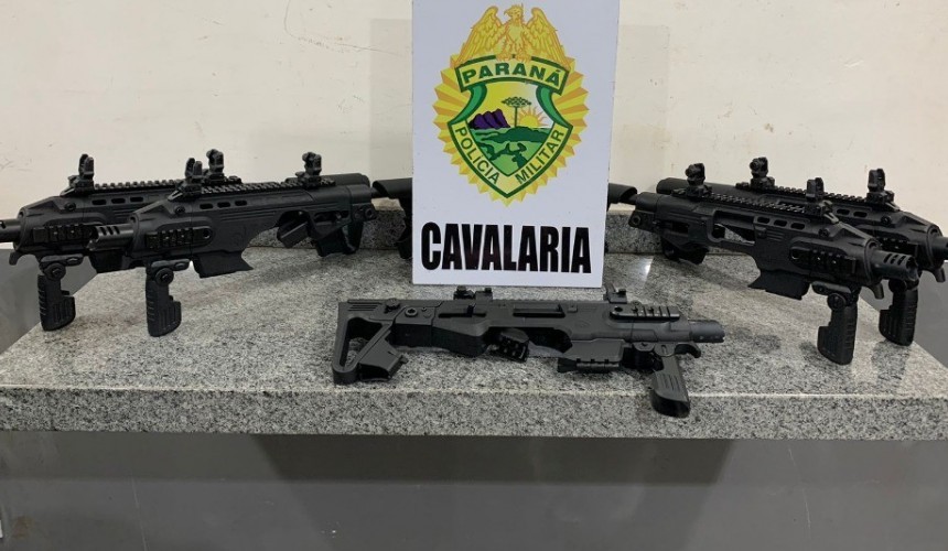 PM apreende equipamento de conversor de arma de fogo em Lindoeste