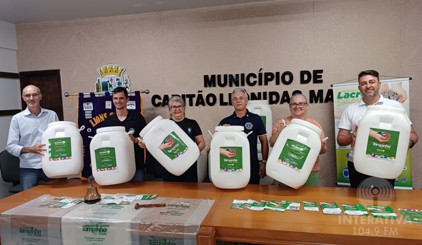 Lions Clube de Capitão lança a Campanha Tampinha do Bem e Lacre Solidário