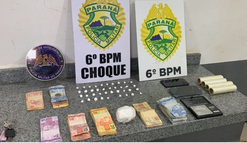 PM estoura ponto de tráfico de drogas no Bairro Brasília