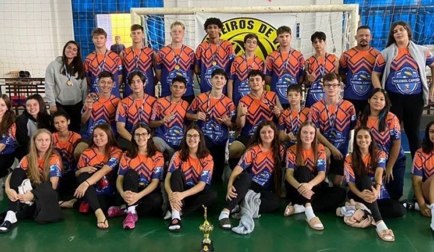 Equipe masculina de Capitão conquista medalha de 3° lugar na Copa Lindeiros de Voleibol