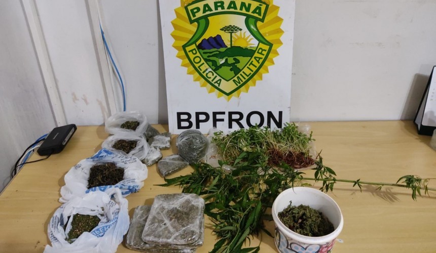 BPFRON prende homem por tráfico de drogas em Realeza