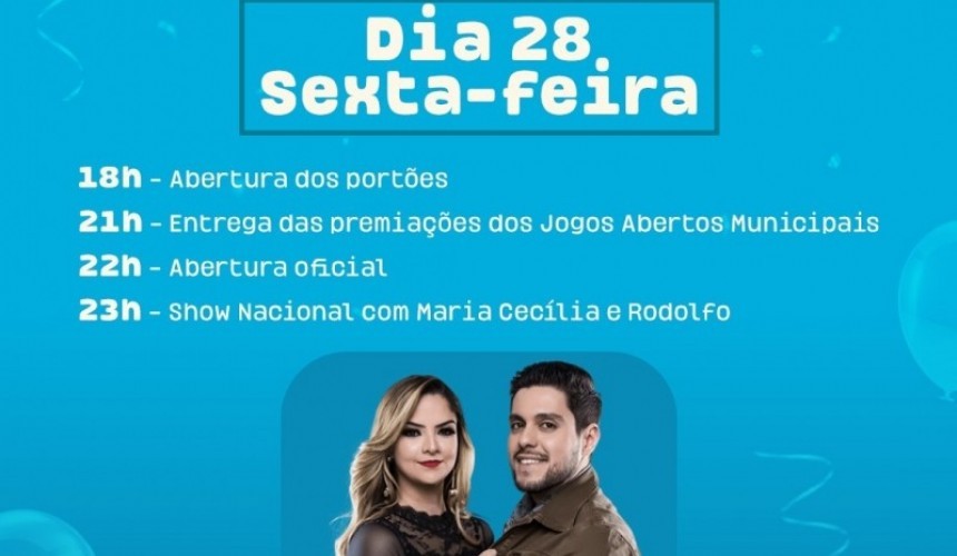 Inicia nesta quinta (27) as festividades dos 59 anos de Capitão