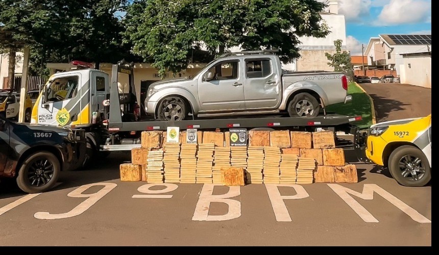Mais de 600 kg de maconha são apreendidos na BR 163 em Toledo