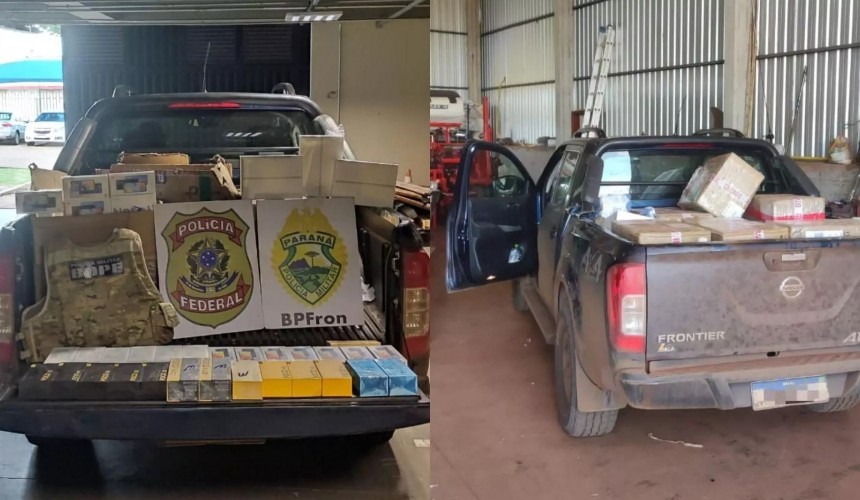 Polícias apreendem carregamento de R$ 1,6 milhão em Guaíra