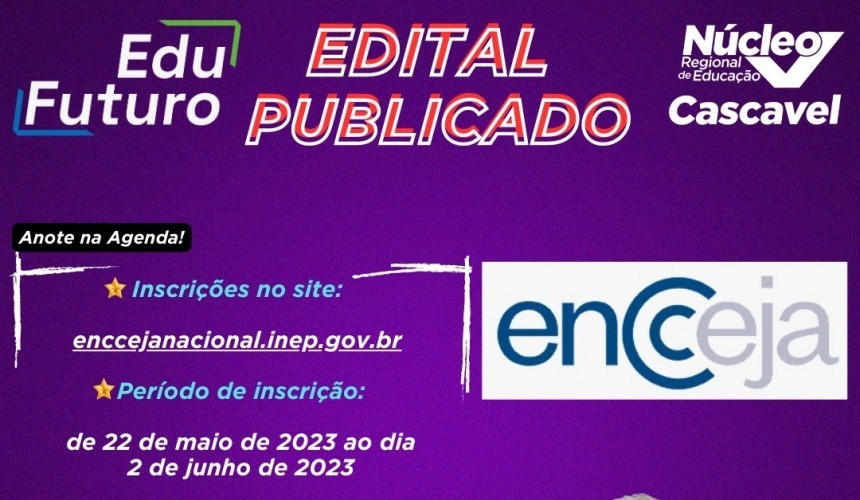 Inscrições para a prova do Encceja 2023 para obter o certificado dos ensinos Médio e Fundamental vão até 02 de Junho