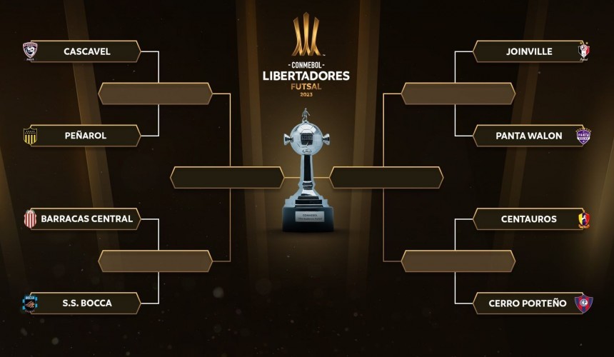 Cascavel Futsal vai enfrentar o Peñarol nas quartas de final da Libertadores