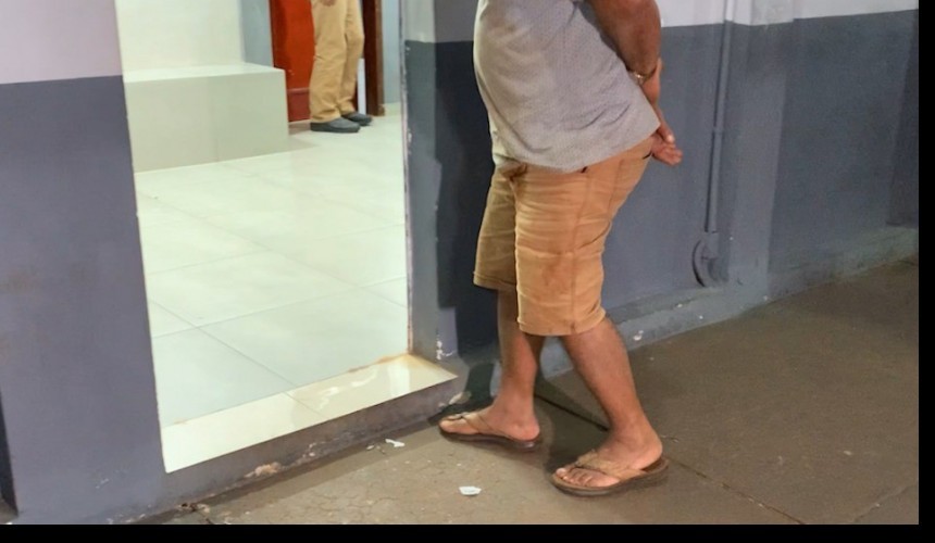 Homem é preso após ameaçar esposa e filha em Capitão