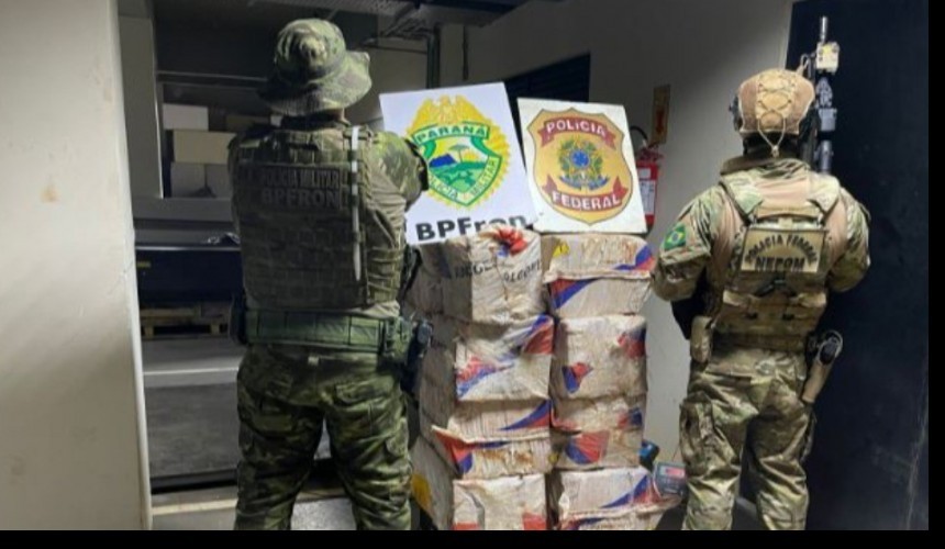 BPFRON apreende 213 pacotes de cigarros contrabandeados em Nova Prata do Iguaçu