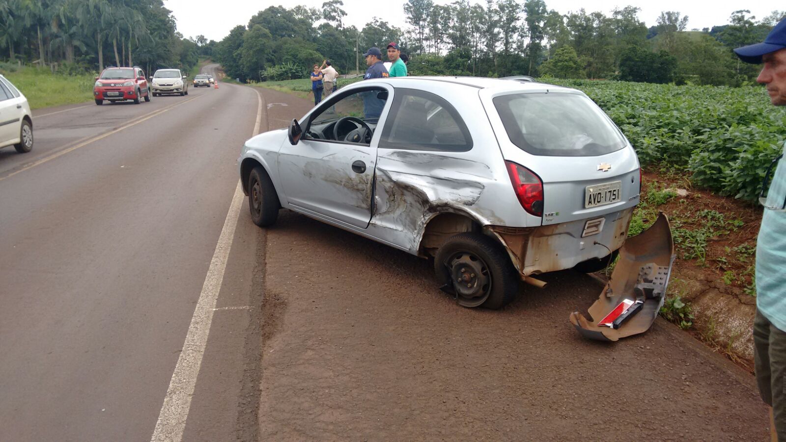 Acidente envolve três veículos na rodovia entre Capitão e Santa Lucia