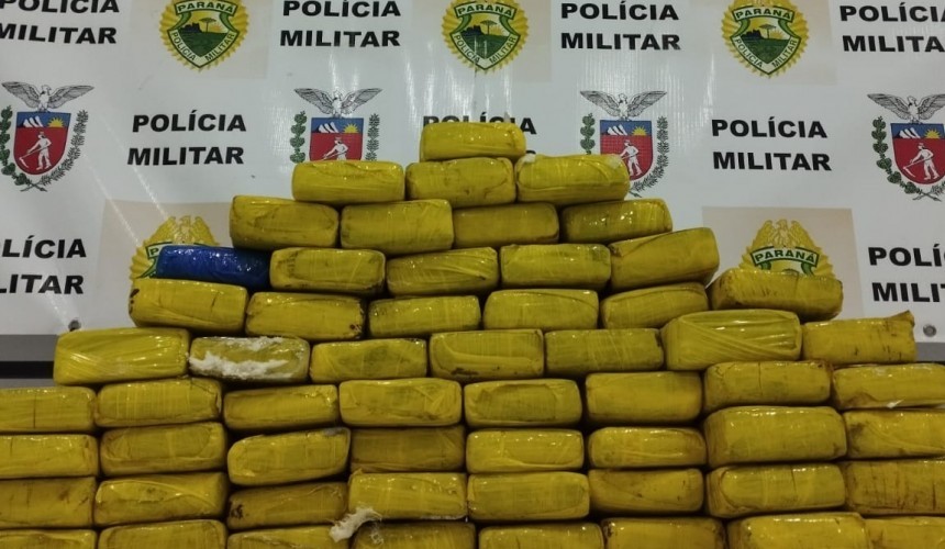 Polícia Militar de Realeza apreende 30kg de maconha