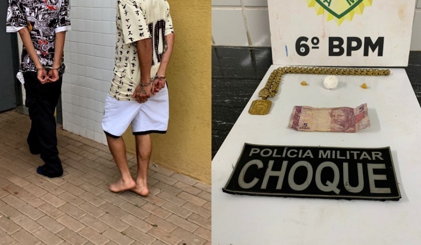 Adolescentes são apreendidos com crack e cocaína na Avenida Brasil