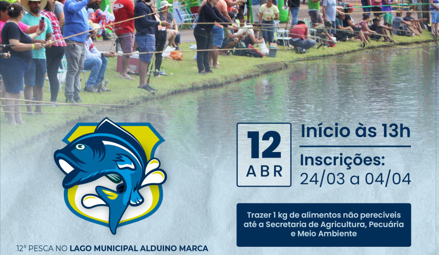 Governo Municipal de Capitão vai promover 12ª Pesca no Lago Municipal e 3ª Pesca no Distrito do Alto Alegre