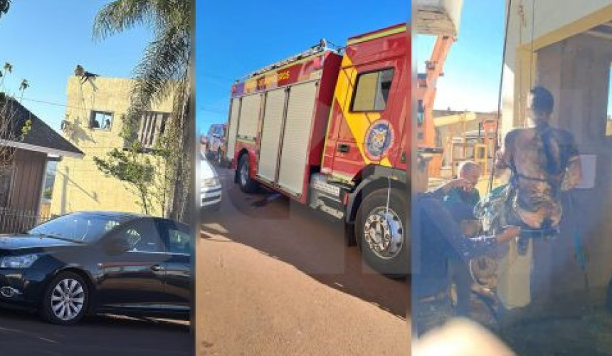 Pintor leva choque de 13.000 volts em Lindoeste