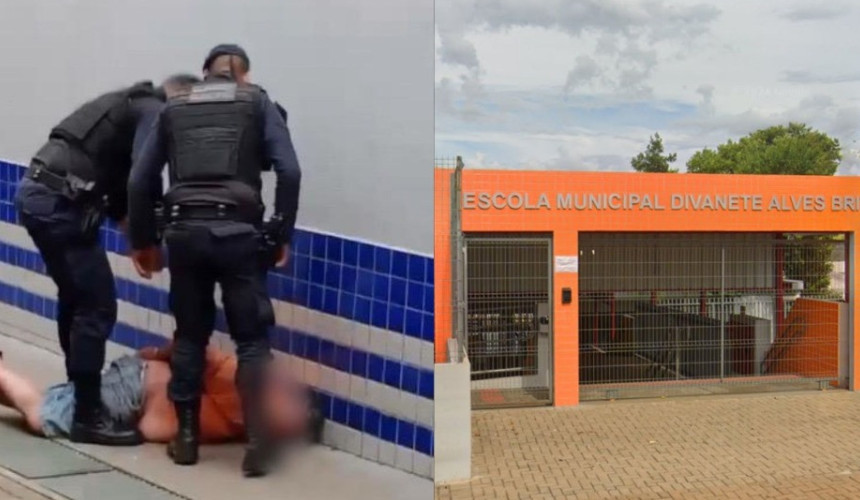 Homem invade escola municipal e é contido pela Guarda Municipal em Cascavel