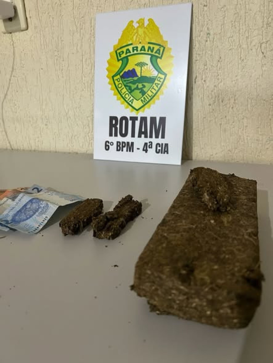 ROTAM prende dois homens por tráfico de drogas em Capitão Leônidas Marques