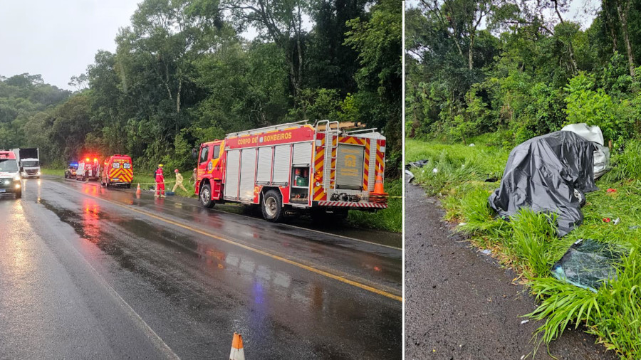 Acidente na BR-373 deixa três irmãos mortos em Chopinzinho