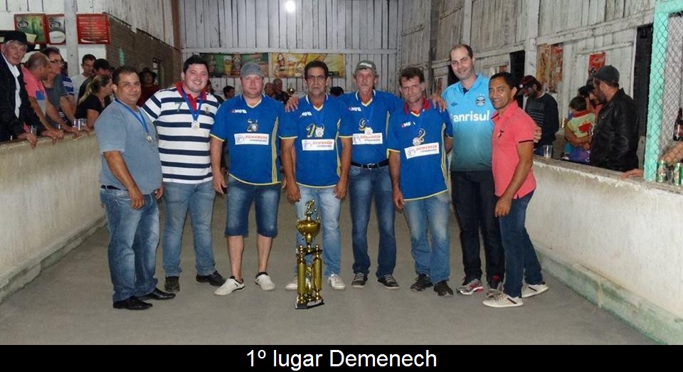 Capitão: Equipe Demenech conquista primeiro lugar na bocha masculino