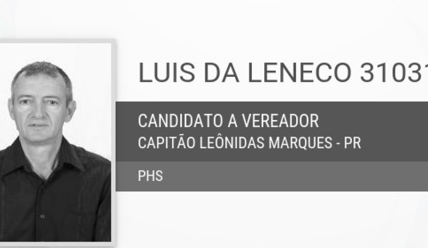Continuamos com a série de entrevistas com os vereadores eleitos: Hoje é a vez de Luiz da Leneco