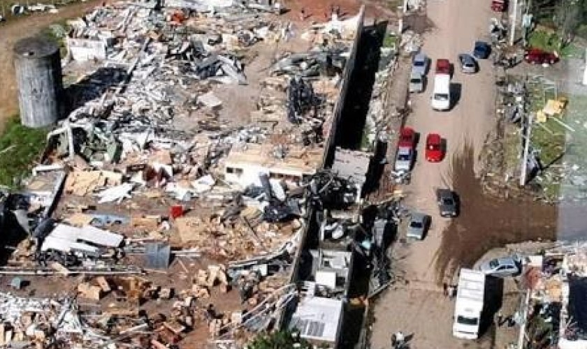Temporal causa estragos e morte em São Francisco de Paula, no RS