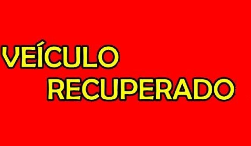 Veiculo furtado em Capitão foi recuperado