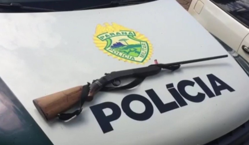 Morador de Lindoeste é detido com espingarda