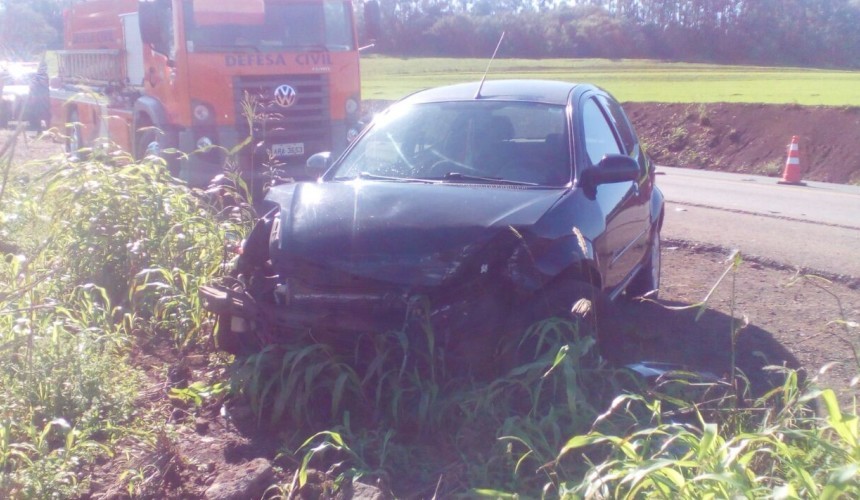 BR – 163: colisão entre carro e caminhão é registrado em Capitão